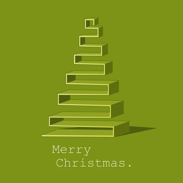 Moderno astratto albero di Natale vettore sfondo — Vettoriale Stock