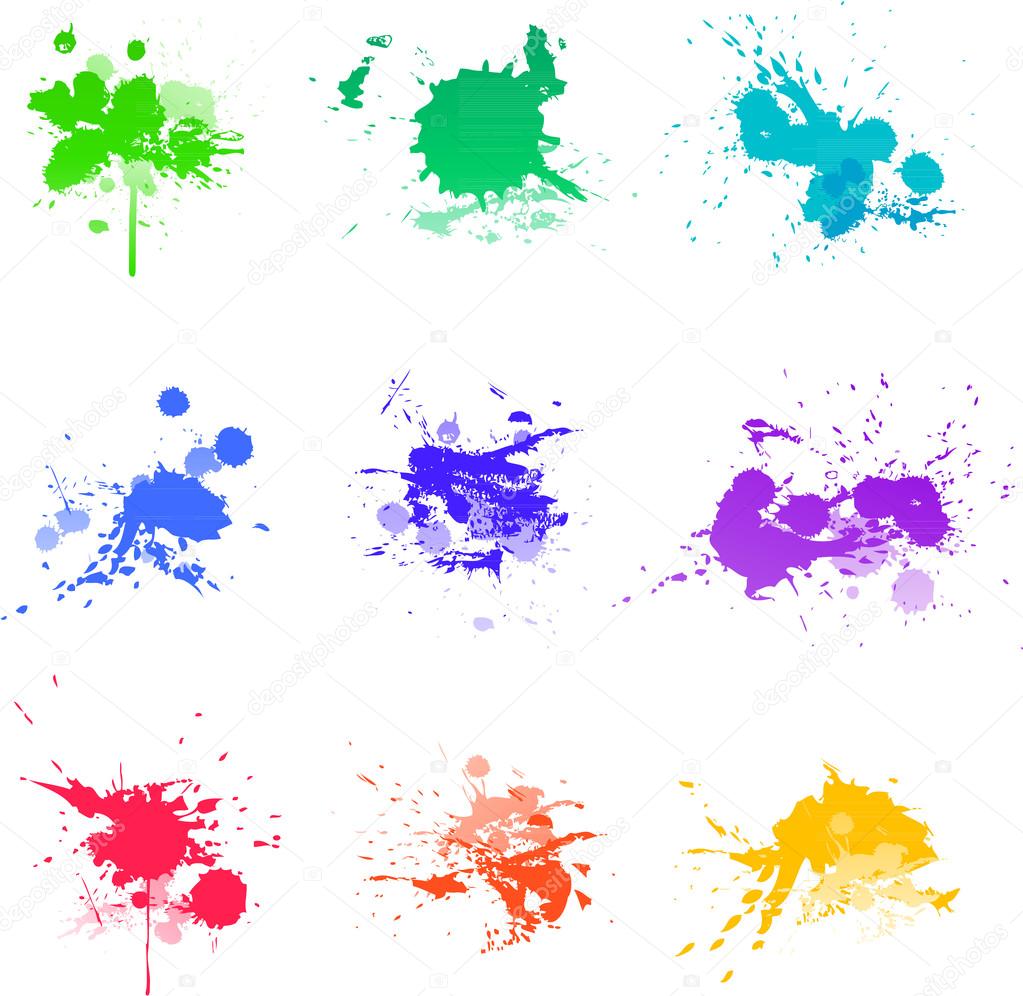 Paint splat ink vector illustration