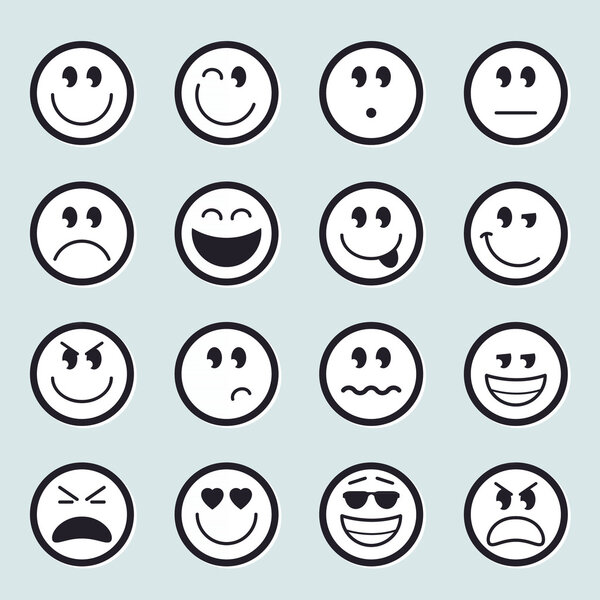 Набор векторных смайликов
