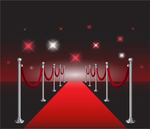 Alfombra roja película estreno elegante evento hollywood fondo — Vector de stock