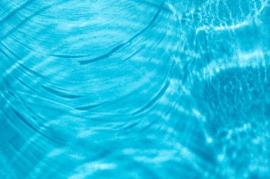 Dalgalar ve yuvarlak parıltılarla mavi arkaplan