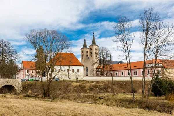 Milevsko Çek Cumhuriyeti Şubat 2020 Premonstratensian Manastırı Nın Yüzyıldan Görünüşü — Stok fotoğraf