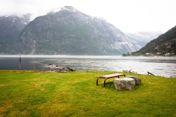 Spokojny Eidfjord — Zdjęcie stockowe