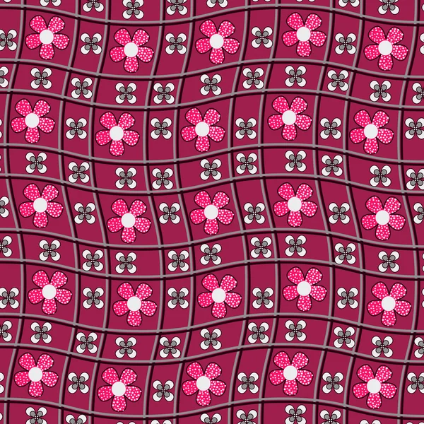 装飾花の抽象的なベクトル パターン — ストックベクタ
