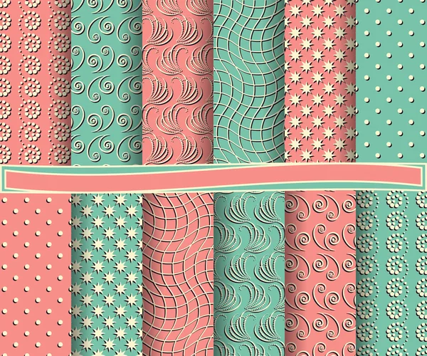 Set di carta vettoriale astratta con forme decorative ed elementi di design per album — Vettoriale Stock