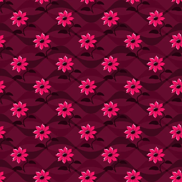Sömlös abstrakt vektor illustration av floral bakgrund — Stock vektor