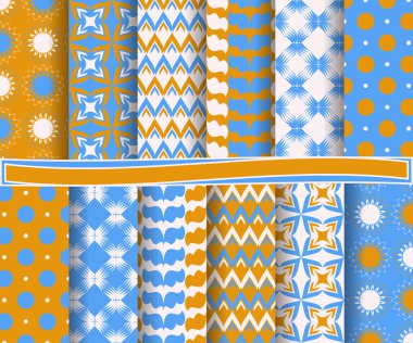 Soyut vektör kağıt Dekoratif şekiller ve karalama defteri için tasarım öğeleri kümesi