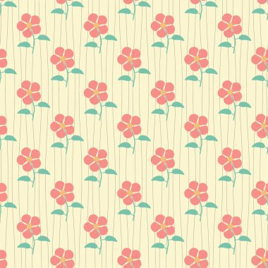 Çiçek arkaplanının soyut vektör çizimi