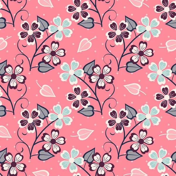 Ilustração vetorial abstrata de fundo floral — Vetor de Stock