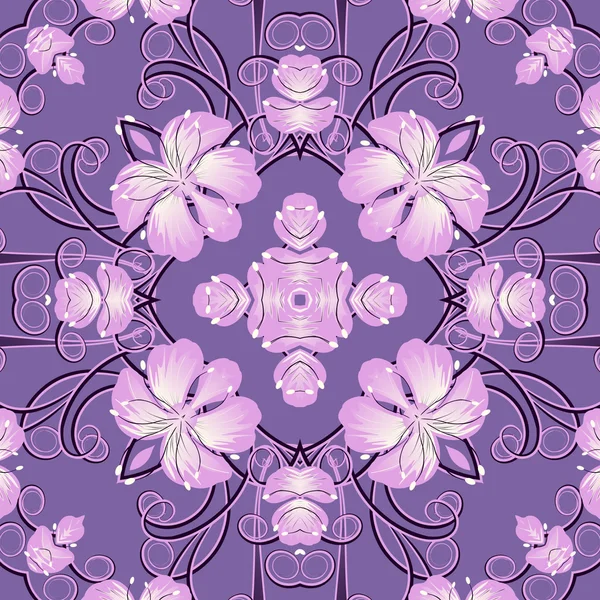 Sorunsuz vektör çizim. Çiçek deseni