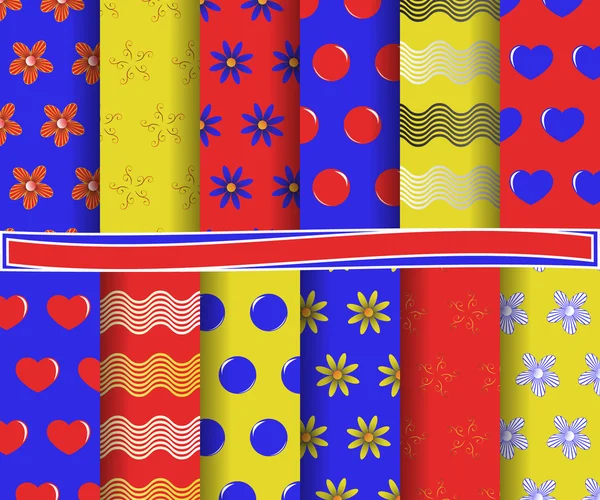 Set di carta vettoriale astratta con fiori decorativi, forme ed elementi di design per album — Vettoriale Stock