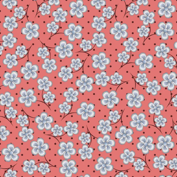 Αφηρημένη διανυσματικά εικονογράφηση φόντο με διακοσμητικά λουλούδια — Διανυσματικό Αρχείο