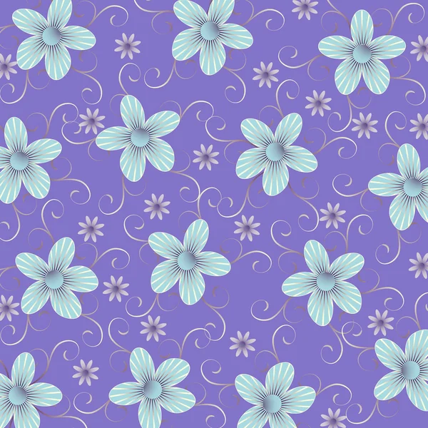 Fondo abstracto de ilustración vectorial con flores decorativas — Archivo Imágenes Vectoriales