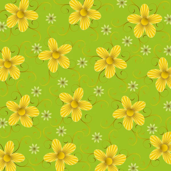 Abstract vector illustratie achtergrond met decoratieve bloemen — Stockvector
