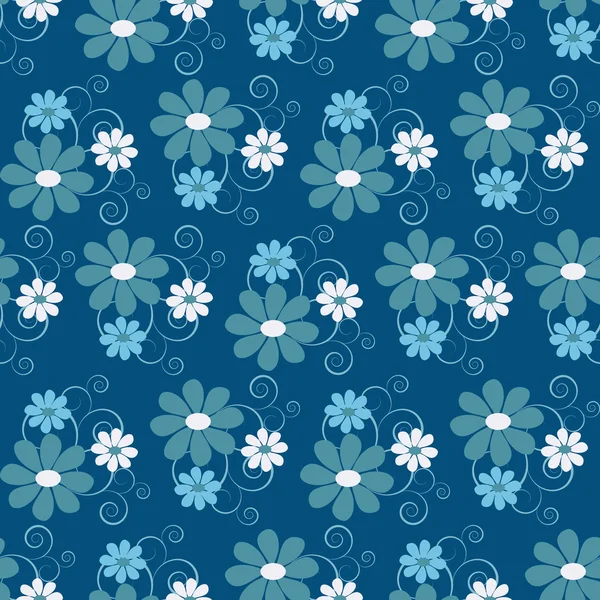 无缝的抽象花卉矢量插图背景 — 图库矢量图片