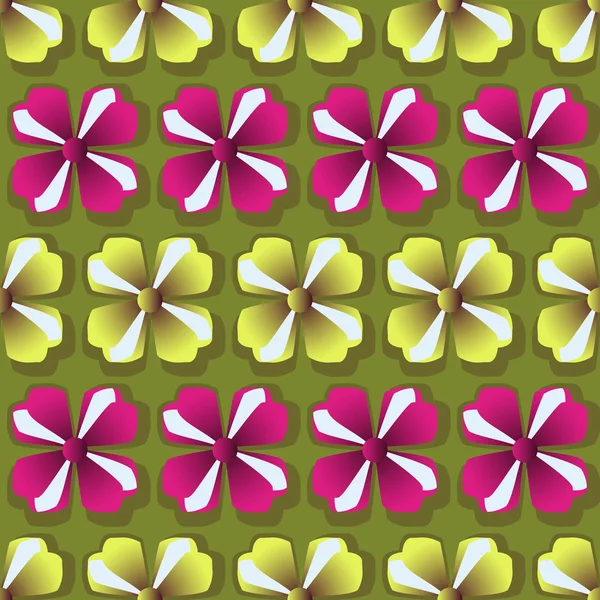 Patroon van de achtergrond van de vector illustratie van abstracte bloemen — Stockvector