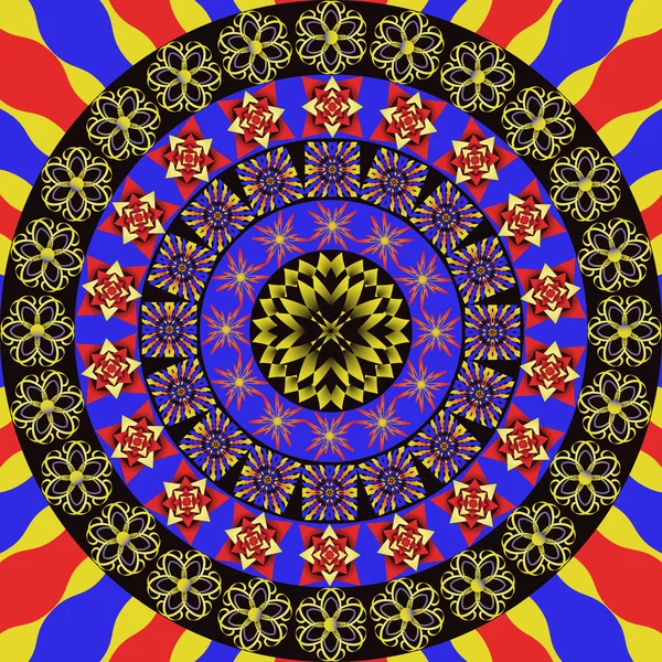 Vector abstracto patrón circular — Archivo Imágenes Vectoriales