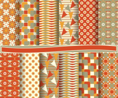 Soyut vektör kağıt Dekoratif şekiller ve karalama defteri için tasarım öğeleri kümesi