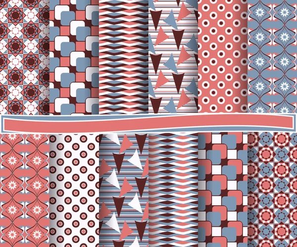 Ensemble de papier vectoriel abstrait avec des formes décoratives et des éléments de conception pour scrapbook — Image vectorielle
