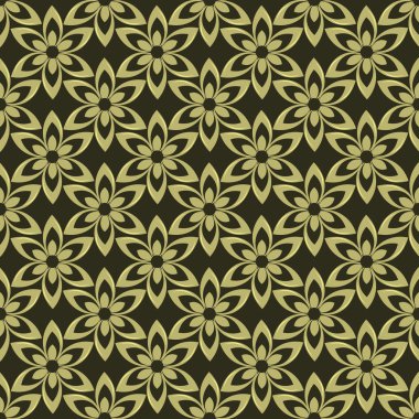 sorunsuz vektör desen soyut süs çiçek