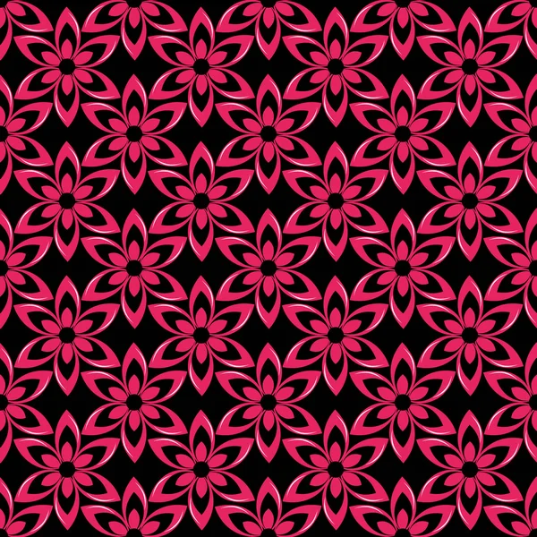 无缝矢量模式的抽象花卉 — 图库矢量图片