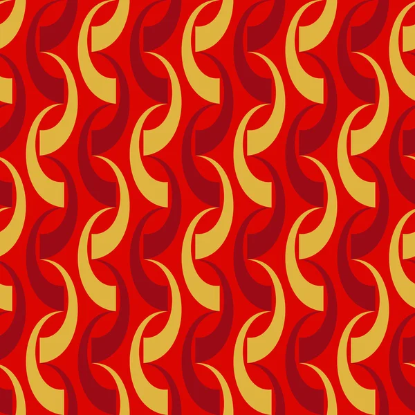 抽象的な装飾的な形のシームレス パターン — ストックベクタ