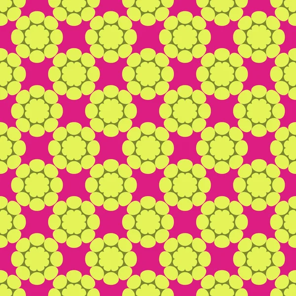 Patrón vectorial sin costura de flores ornamentales abstractas — Archivo Imágenes Vectoriales