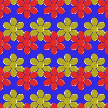 sorunsuz vektör desen soyut süs çiçek