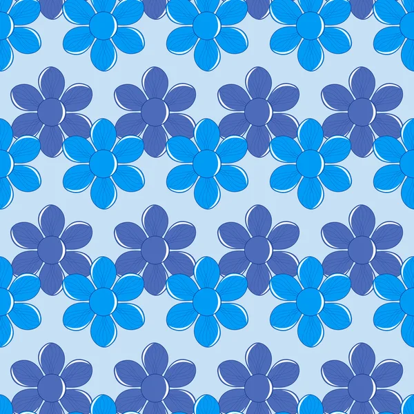 Patrón vectorial sin costura de flores ornamentales abstractas — Vector de stock