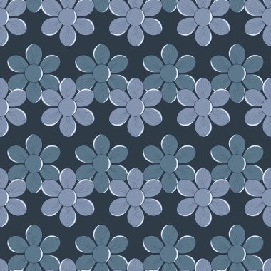 sorunsuz vektör desen soyut süs çiçek