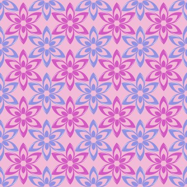 sorunsuz vektör desen soyut süs çiçek