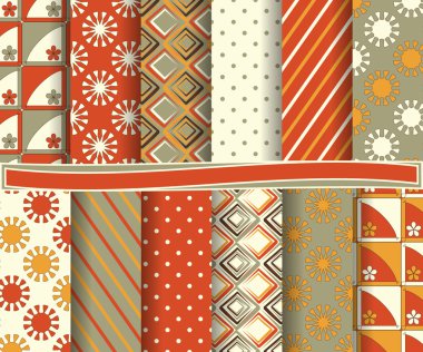 Soyut vektör kağıt Dekoratif şekiller ve karalama defteri için tasarım öğeleri kümesi