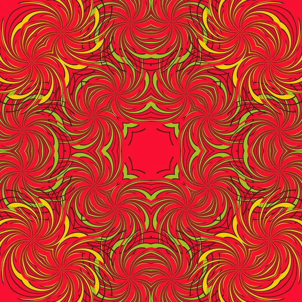 Seamless vector fondo formas abstractas. Patrón circular, motivo mandala — Archivo Imágenes Vectoriales