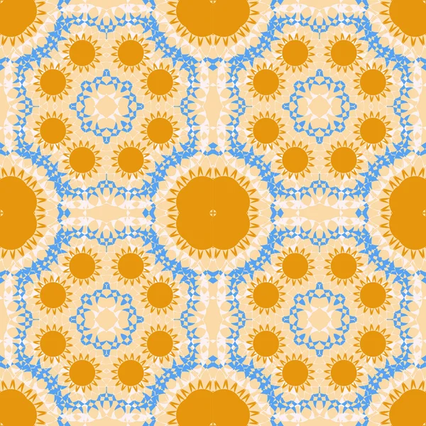 Formes géométriques de fond vectorielles sans couture. Motif abstrait, motif mandala — Image vectorielle