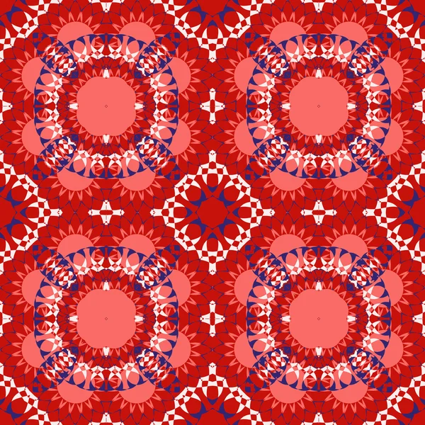 シームレスなベクトルの背景の幾何学的図形。抽象的なパターン、マンダラ モチーフ — ストックベクタ