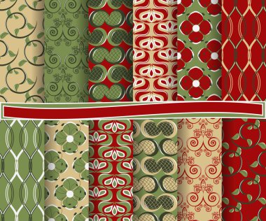 Dekoratif çiçek, şekiller ve tasarım öğeleri için karalama defteri kağıdına soyut vektör kümesi  