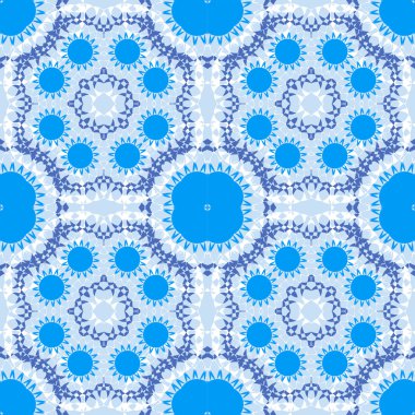 Sorunsuz vektör arka plan geometrik şekiller. Soyut desen, mandala motifi