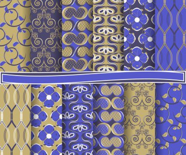 Dekoratif çiçek, şekiller ve tasarım öğeleri için karalama defteri kağıdına soyut vektör kümesi  