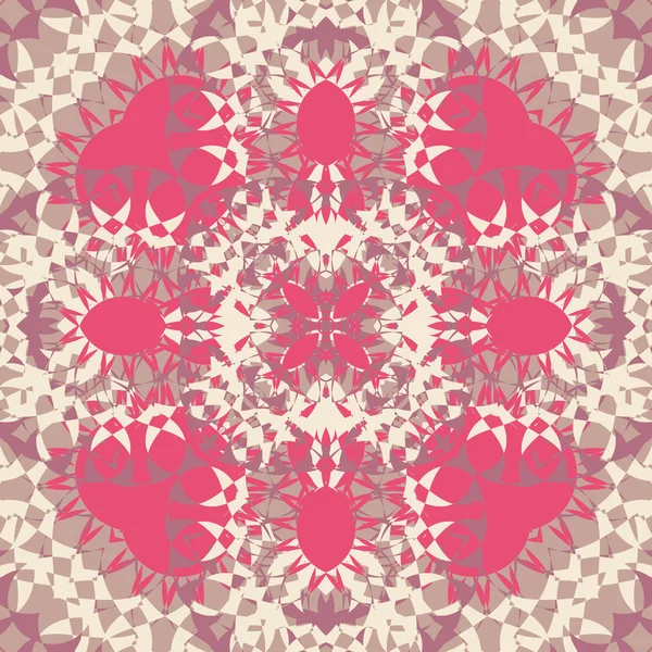 Seamless vector background geometric  shapes. Abstract pattern, mandala motif — Stock Vector