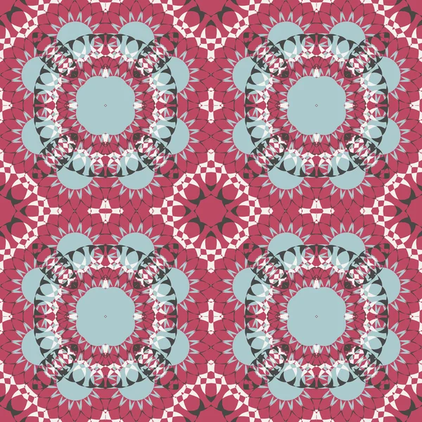 Formes géométriques de fond vectorielles sans couture. Motif abstrait, motif mandala — Image vectorielle