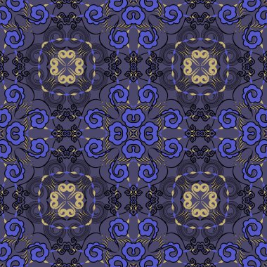 Sorunsuz vektör çizim arka plan. Soyut şekiller desen