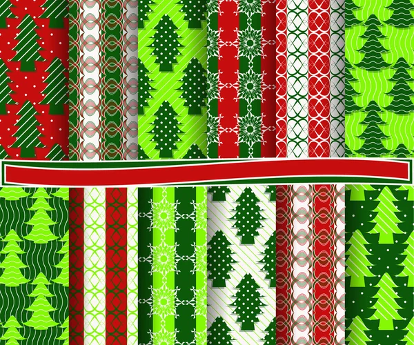 Conjunto de papel vectorial abstracto de Navidad con formas decorativas y elementos de diseño para álbum de recortes — Archivo Imágenes Vectoriales