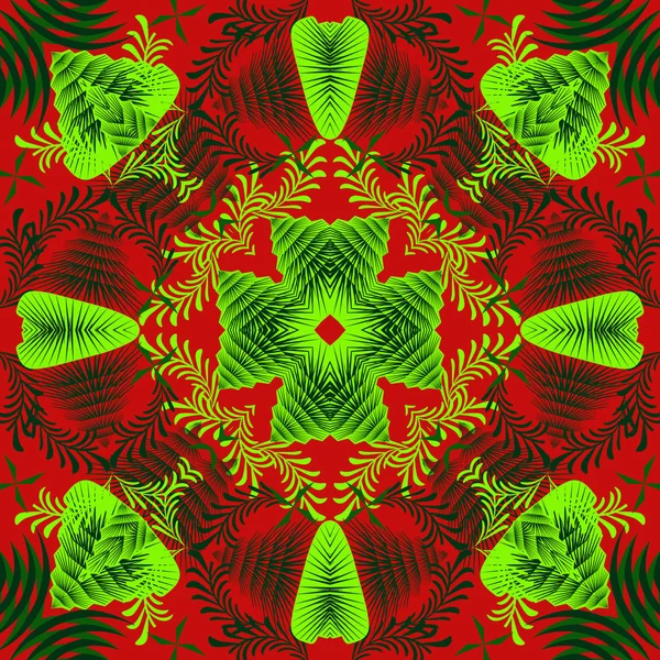 Seamless abstract vector Christmas pattern — Stock Vector