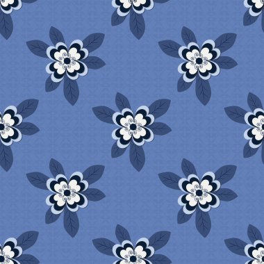 Dekoratif çiçek arkaplanı. Kusursuz vektör çizimi