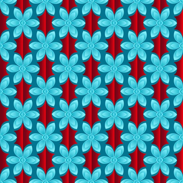 Patroon Van Abstracte Decoratieve Bloemen Geometrische Vorm Kan Gebruikt Worden — Stockvector