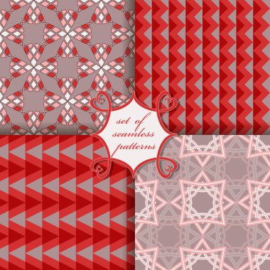 Kusursuz vektör çizimleri. Geometrik şekiller, dekoratif çiçekler. Duvar kağıdı, resim dolgusu, web sayfası, arkaplan, yüzey için kullanılabilir.