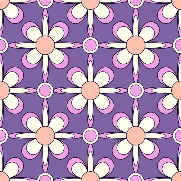 Naadloze abstract floral vector afbeelding achtergrond — Stockvector