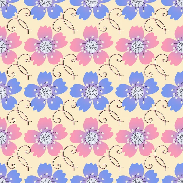 Illustration vectorielle abstraite fond floral — Image vectorielle