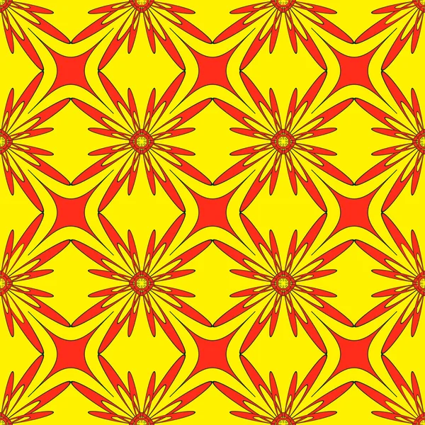 Naadloze abstract floral vector afbeelding achtergrond — Stockvector