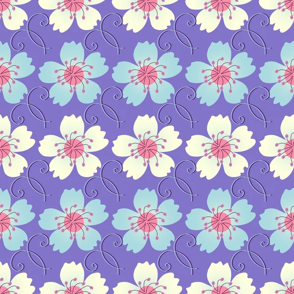 Vector abstracto fondo floral ilustración — Archivo Imágenes Vectoriales